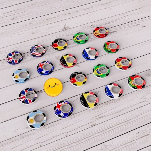 Creative Football World Cup Fidget Spinner Toy Keychain Hand Spinner Anti Anxiety Toy Relieves Stress Finger Spinner Keychain Bottle Opener Kids Toy - Image 4