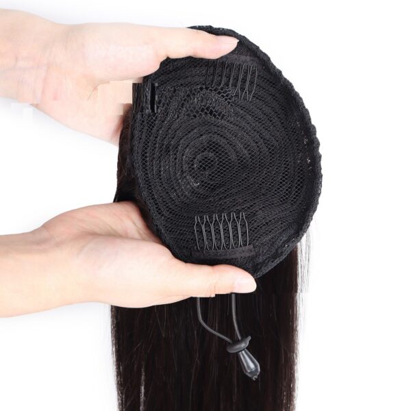 Drawstring Straight Hair Wig Ponytail Braids - Image 5