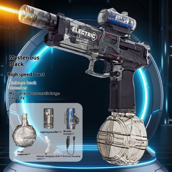 Fire Rat Electric Water Pistol Cool Light Full Automatic Water Spray Gun Summer Toy Sports Entertainment Children Gifts Ac223 - Image 6