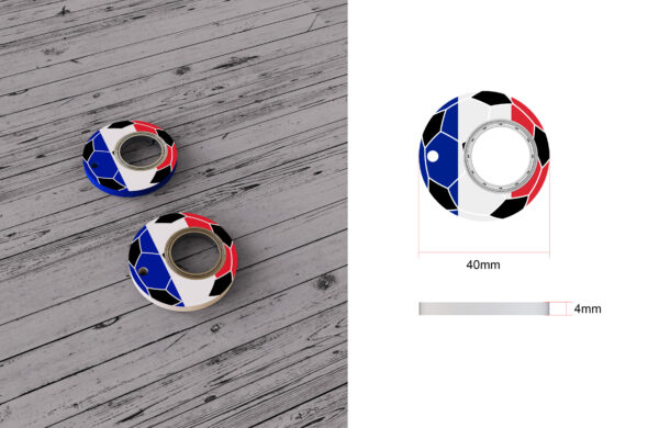 Creative Football World Cup Fidget Spinner Toy Keychain Hand Spinner Anti Anxiety Toy Relieves Stress Finger Spinner Keychain Bottle Opener Kids Toy - Image 7