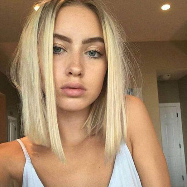 Fashionable Bobo Head Gradient Color Wig - Image 6