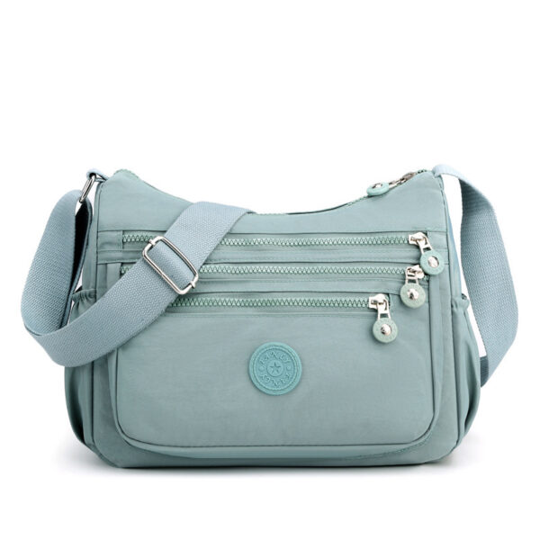 Nylon Cloth Multilayer One Shoulder Bag Lightweight Simple Casual Messenger Bag - Image 5