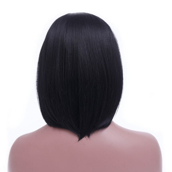 Mid Point Black Straight Hair Hood - Image 3