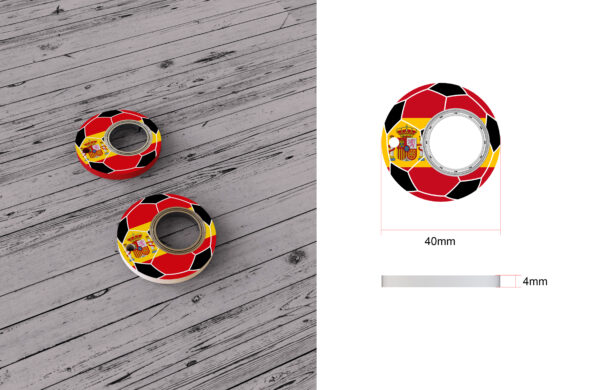 Creative Football World Cup Fidget Spinner Toy Keychain Hand Spinner Anti Anxiety Toy Relieves Stress Finger Spinner Keychain Bottle Opener Kids Toy - Image 5