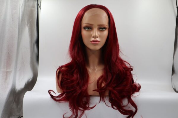 Burgundy Front Lace Chemical Fiber Wig - Image 4