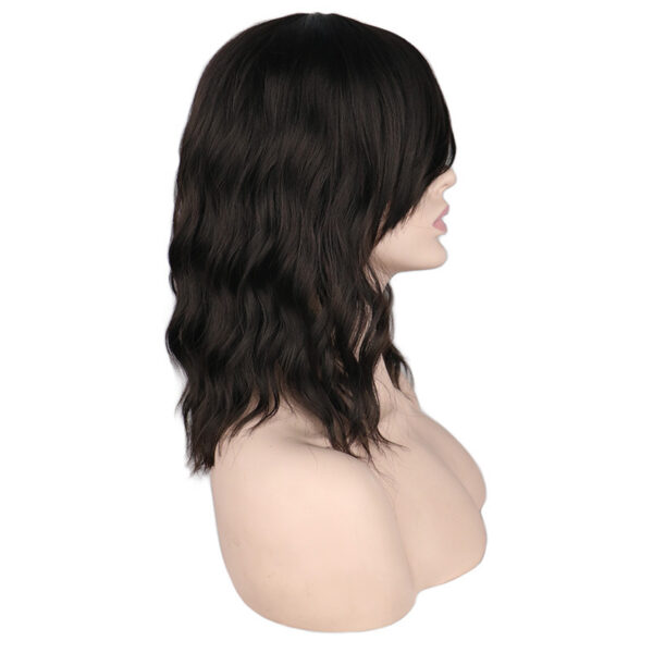 Women'S Oblique Bangs Short Curly Wig Headgear - Image 5