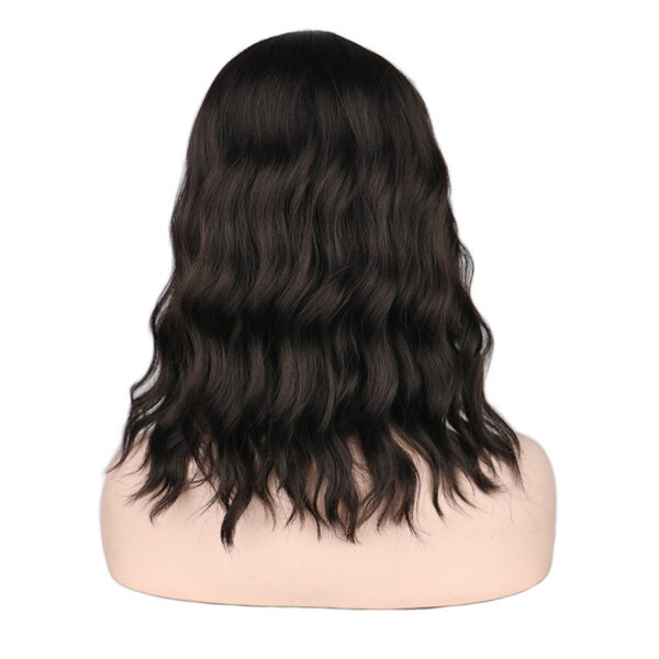 Women'S Oblique Bangs Short Curly Wig Headgear - Image 2