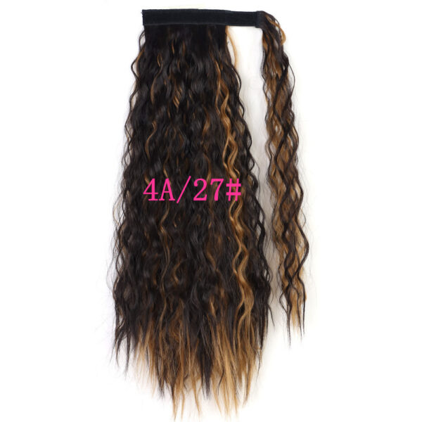 Velcro Ponytail Pocket Hair Extension Piece For Curly Hair Water Ripple Small Volume - Image 5