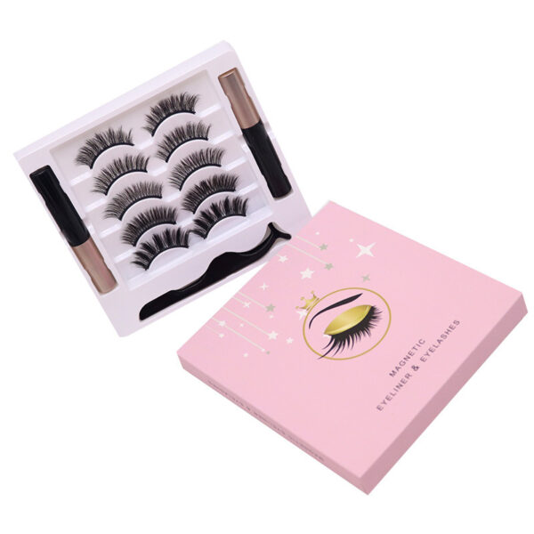 Magnetic Eyelashes Eyeliner Set Long Lasting False Mink Waterproof Eye Lashes Extension Reusable Beauty Makeup Tool - Image 3