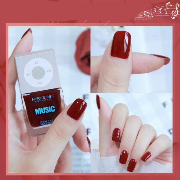 Odorless, Baking Free Nail Polish, Non Peelable Oily Nail Polish, Cherry Color Nail Polish - Image 9