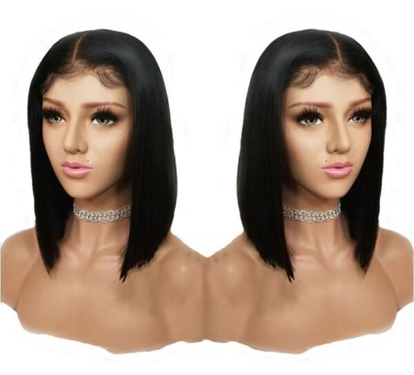 European And American Wig Female Front Lace Lacewig Short Hair Chemical Fiber Headgear Fake - Image 6