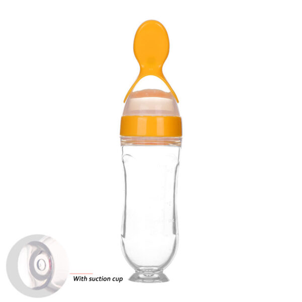 Safe Newborn Baby Feeding Bottle Toddler Silicone Squeeze Feeding Spoon Milk Bottle Baby Training Feeder Food Supplement - Image 5