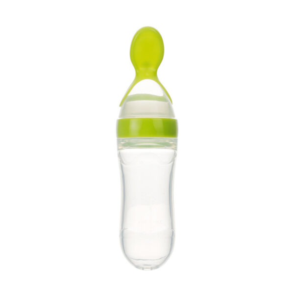 Safe Newborn Baby Feeding Bottle Toddler Silicone Squeeze Feeding Spoon Milk Bottle Baby Training Feeder Food Supplement - Image 6