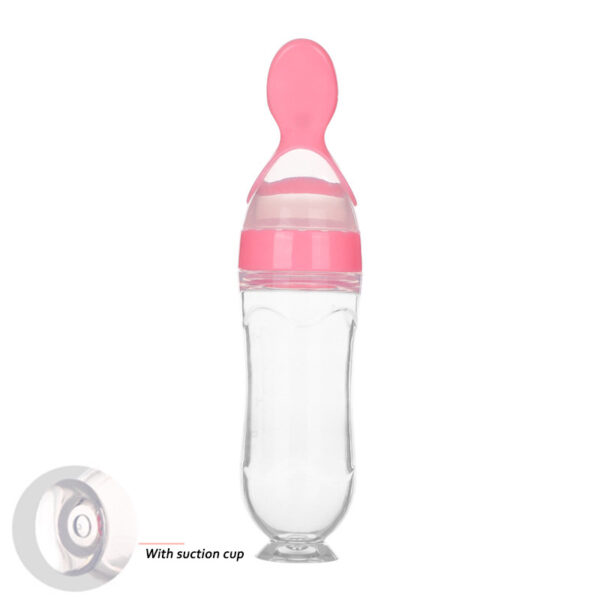Safe Newborn Baby Feeding Bottle Toddler Silicone Squeeze Feeding Spoon Milk Bottle Baby Training Feeder Food Supplement - Image 9