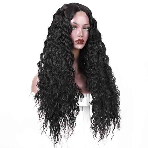 Wig Ladies Long Curly Hair African Small Curls - Image 3