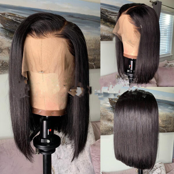 Foreign Trade Wig European And American Front Lace Chemical Fiber Wig Short Hair Bob Headgear