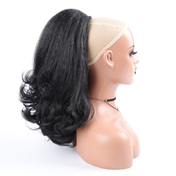 Wigs Chemical Fiber Ponytail Drawstring Retro Long Curly Hair Drawstring Ponytail Spot - Image 3