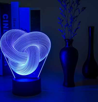 Twist Abstract Led 3D Night Light Touch Colorful Acrylic 3D Table Lamp Decoration Lighting Baby Sleeping Mood Lamp Best Gift - Image 5