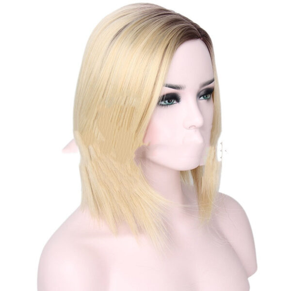 Fashionable Bobo Head Gradient Color Wig - Image 4