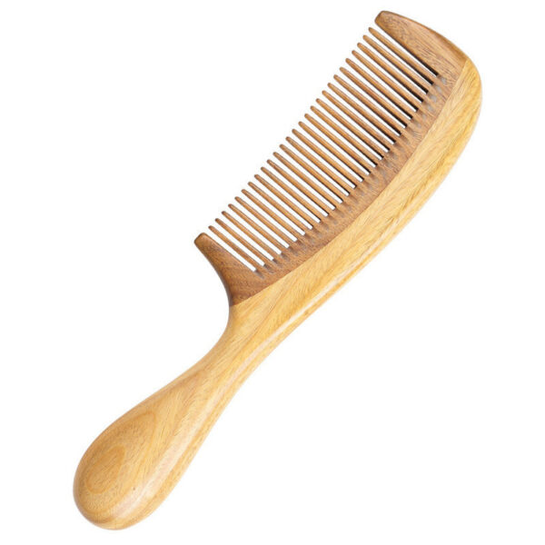 Green Sandalwood Hair Comb - Image 5