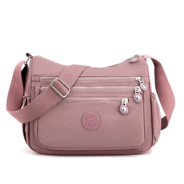 Nylon Cloth Multilayer One Shoulder Bag Lightweight Simple Casual Messenger Bag - Image 10