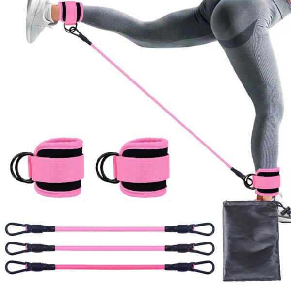 Ankle Strap Resistance Bands Hip Leg Strength Pull Rope Fitness Elastic Training Home Yoga Pilate Crossfit Workout Gym Equipment - Image 8