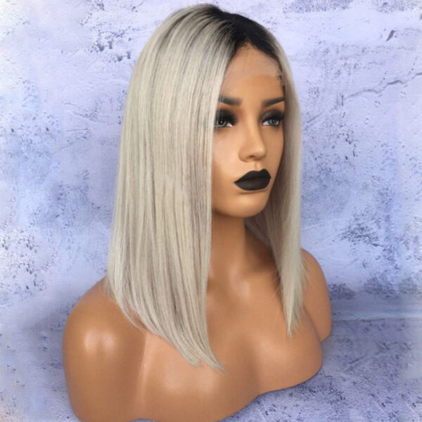 Silver Grey Short Hair Wig - Image 7