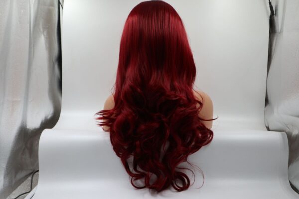 Burgundy Front Lace Chemical Fiber Wig - Image 3