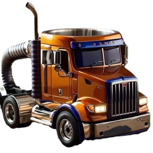 Durable Truck Coffee Mug Semi Truck Handcrafted Coffee Cup Semi Trailer Shaped Semi Truck Coffee Mugs For Family - Image 7
