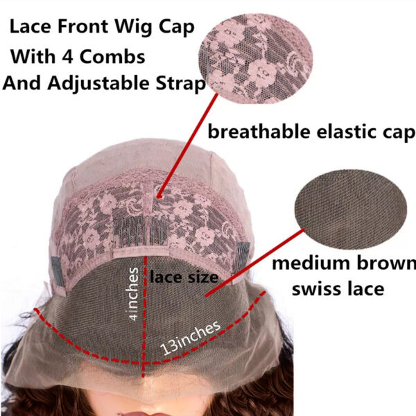 Side Mixed Blonde Short Straight Hair - Image 4