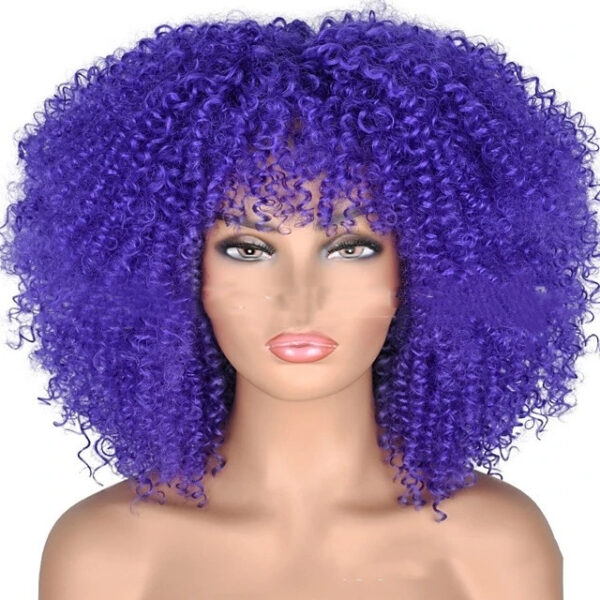 Small Curly Hair Rose Mesh Synthetic Headgear - Image 4