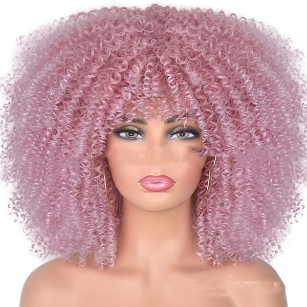 Small Curly Hair Rose Mesh Synthetic Headgear - Image 9