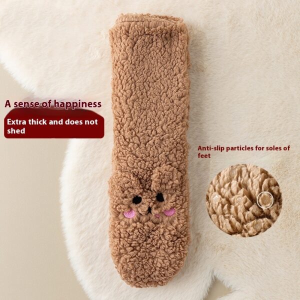 Winter Floor Socks Velvet Thicken Warm Coral Velvet Cute Socks Japanese Style Home Footwear Non Slip Socks New Year Gifts Winter Gadgets - Image 6