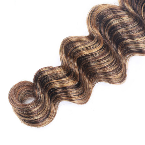 Ladies Curly Wig Intercolor Curtain New Hair Curtain - Image 3