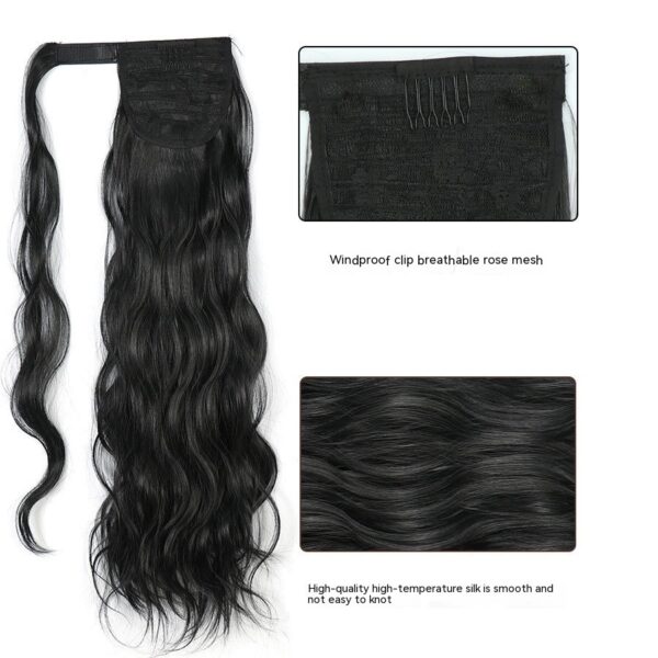 Invisible Velcro Big Wave Ponytail Chemical Fiber Curly Hair - Image 3