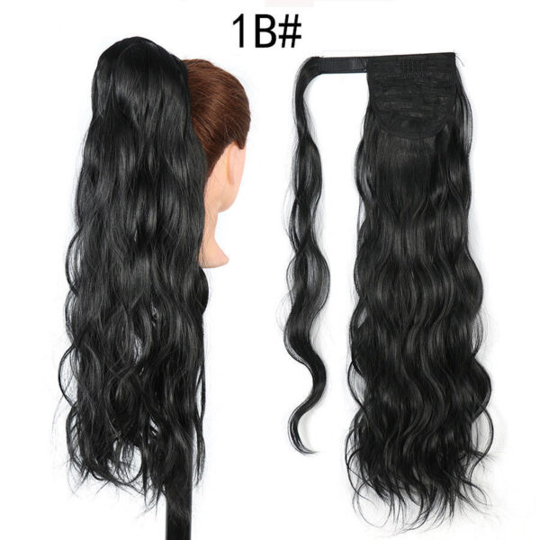 Invisible Velcro Big Wave Ponytail Chemical Fiber Curly Hair - Image 4