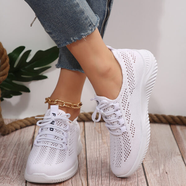 Plus Size Stylish And Lightweight Fly Kit Mesh Sports Casual Shoes - Image 4
