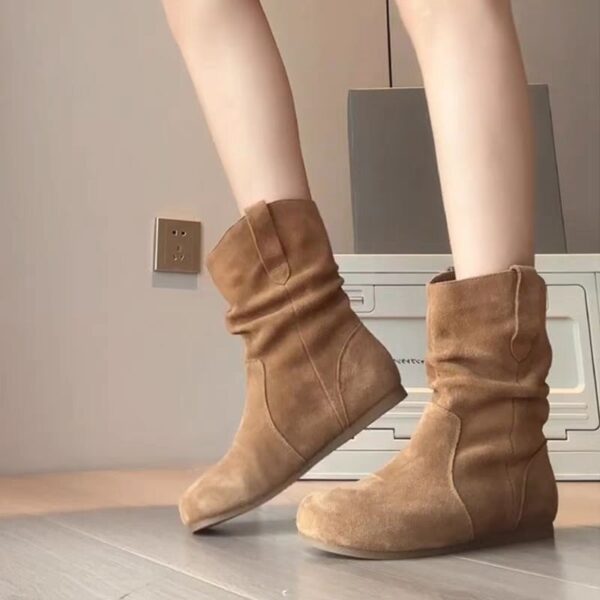 Western Denim Martin Boots For Women - Image 1