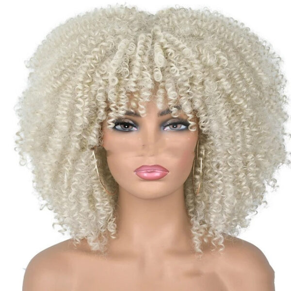 Small Curly Hair Rose Mesh Synthetic Headgear - Image 10