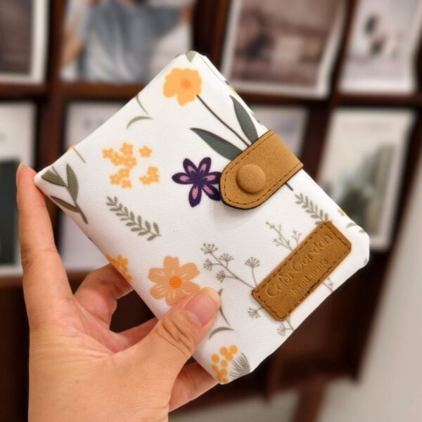 Multifunctional Tri Fold Fashion Multi Card Slot Printed Wallet - Image 8