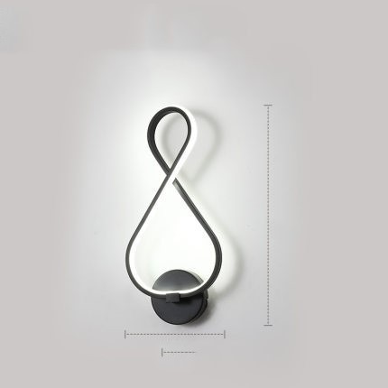 Led Wall Lamp Nordic Minimalist Bedroom Bedside Lamp - Image 7