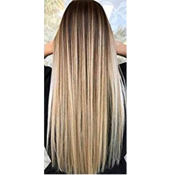 European And American Style Wig Women'S Golden Brown Gradient - Image 9