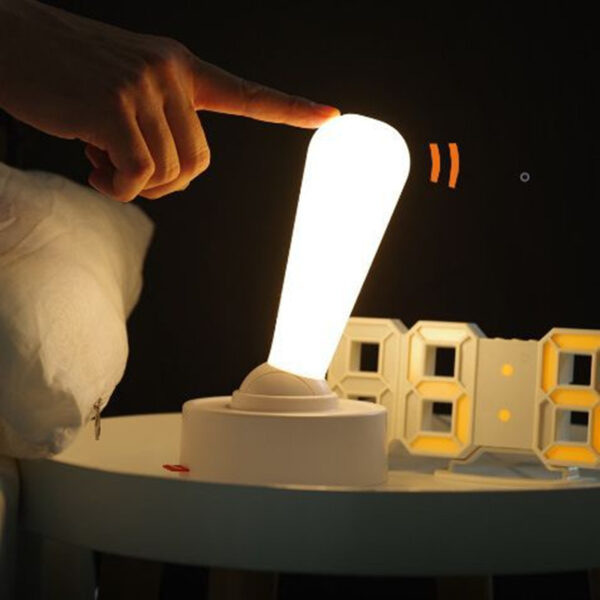 Toggle Light Indoor Bedroom Bedside Atmosphere Light Silicone Usb Rechargeable Wall Light Silicone Small Night Lamp Decoration Home Decor