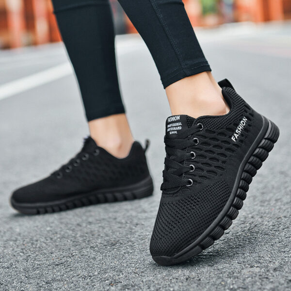 Hollow Comfort Cloth Shoes Soft Bottom Walking Shoes - Image 2