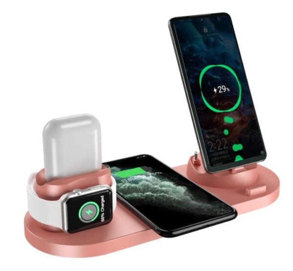 Wireless Charger For Iphone Fast Charger For Phone Fast Charging Pad For Phone Watch 6 In 1 Charging Dock Station - Image 10