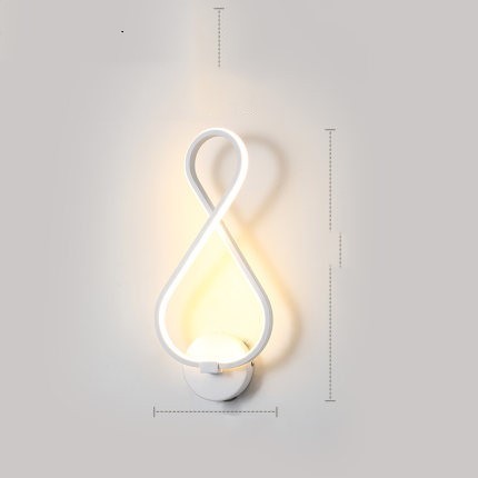 Led Wall Lamp Nordic Minimalist Bedroom Bedside Lamp - Image 8