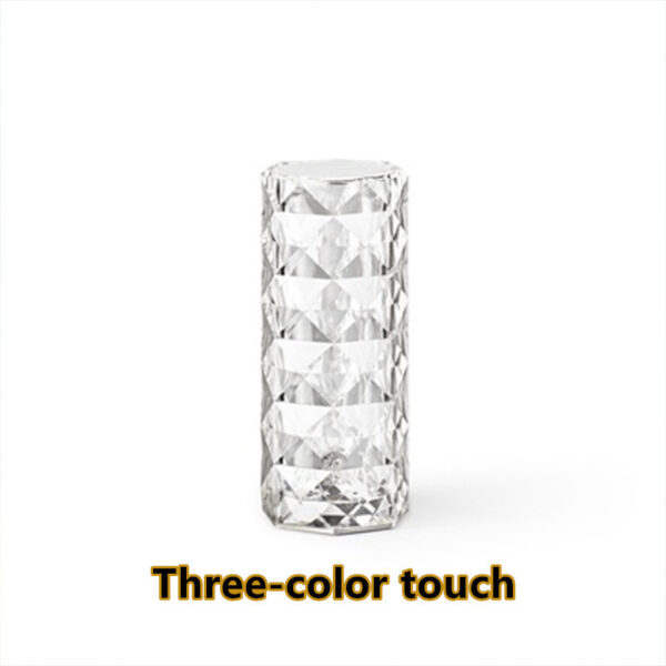 Nordic Crystal Lamp Usb Table Lamps Bedroom Touch Dimming Atmosphere Diamond Night Light Rose Projector Lamp Decor - Image 7