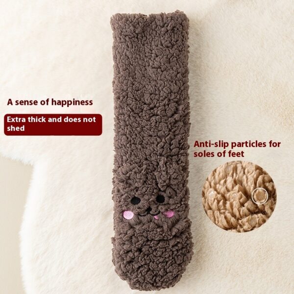 Winter Floor Socks Velvet Thicken Warm Coral Velvet Cute Socks Japanese Style Home Footwear Non Slip Socks New Year Gifts Winter Gadgets - Image 5