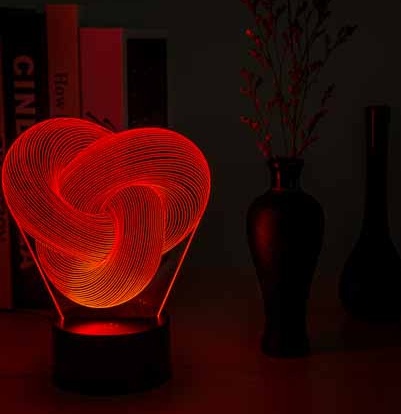 Twist Abstract Led 3D Night Light Touch Colorful Acrylic 3D Table Lamp Decoration Lighting Baby Sleeping Mood Lamp Best Gift - Image 7