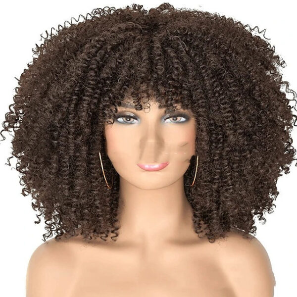 Small Curly Hair Rose Mesh Synthetic Headgear - Image 8